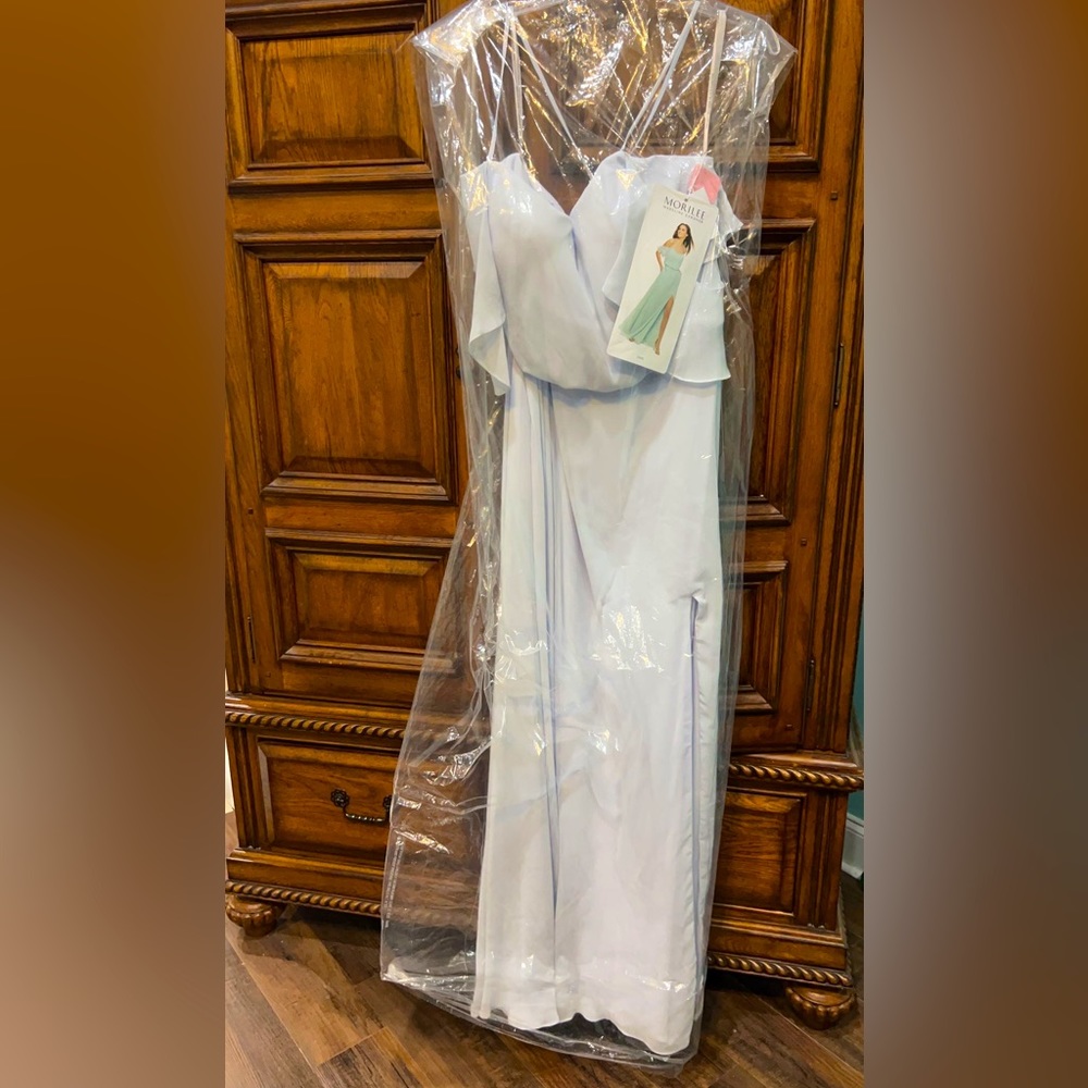 Morilee Madeline Gardner Dress; color “FOG”